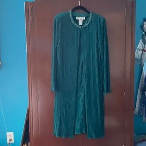 Semi formal dress with matching jacket.